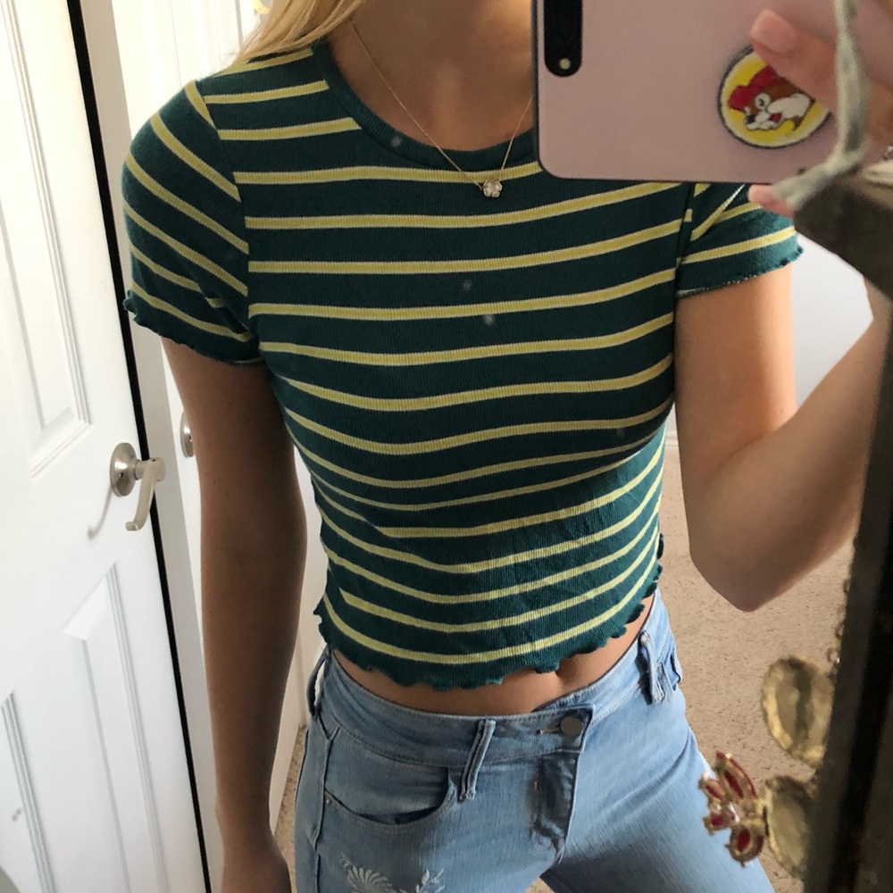 Striped crop top